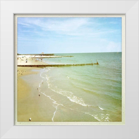 Bay View I White Modern Wood Framed Art Print by Ludwig, Alicia