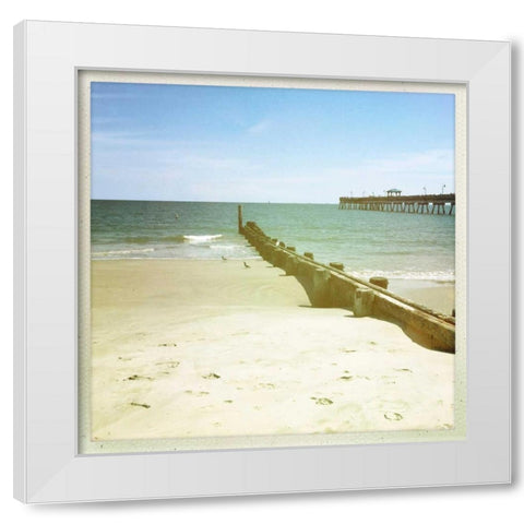 Bay View III White Modern Wood Framed Art Print by Ludwig, Alicia