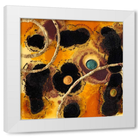 Meteor Shower I White Modern Wood Framed Art Print by Ludwig, Alicia