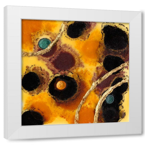 Meteor Shower II White Modern Wood Framed Art Print by Ludwig, Alicia