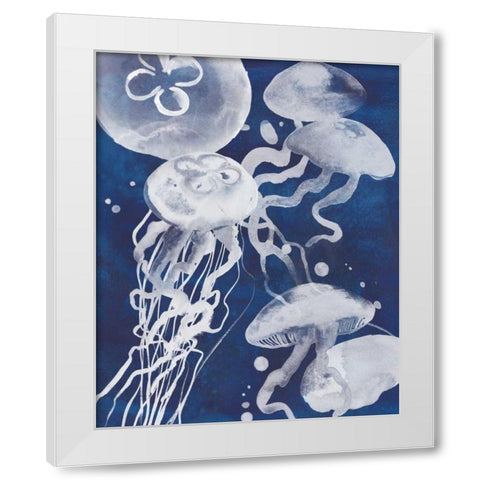 Swarm I White Modern Wood Framed Art Print by Popp, Grace