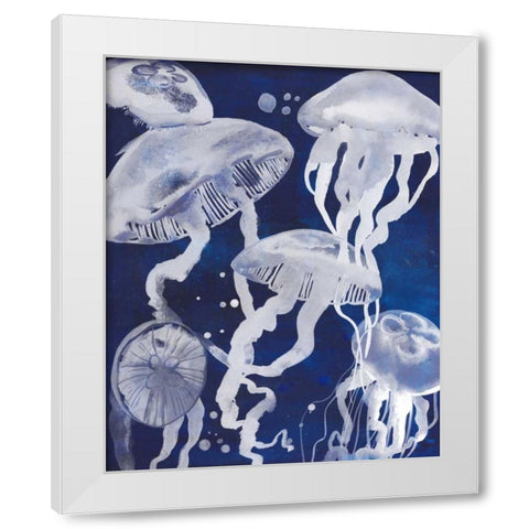 Swarm II White Modern Wood Framed Art Print by Popp, Grace