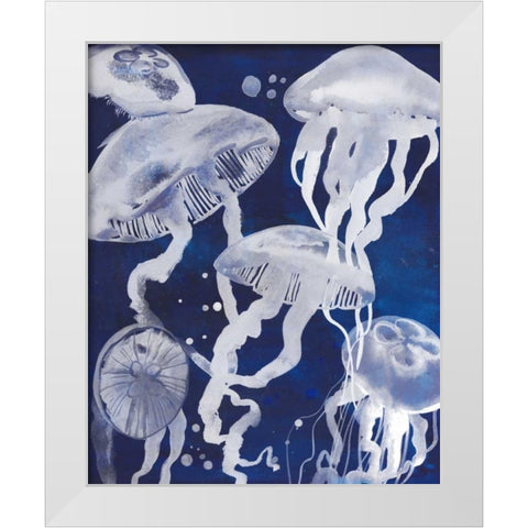 Swarm II White Modern Wood Framed Art Print by Popp, Grace