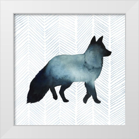 Animal Silhouettes II White Modern Wood Framed Art Print by Popp, Grace
