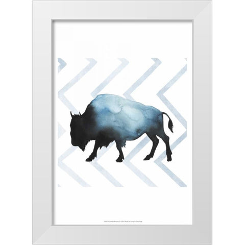 Animal Silhouettes IV White Modern Wood Framed Art Print by Popp, Grace