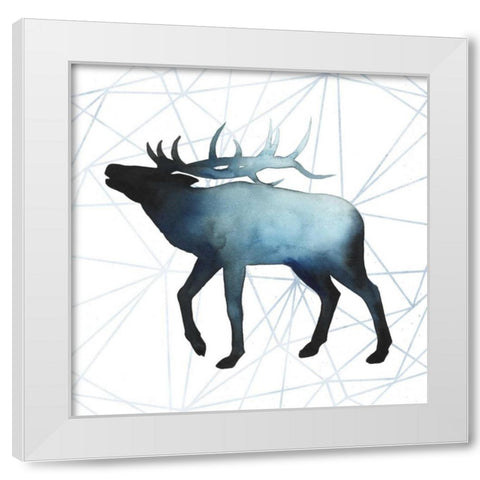 Animal Silhouettes VI White Modern Wood Framed Art Print by Popp, Grace