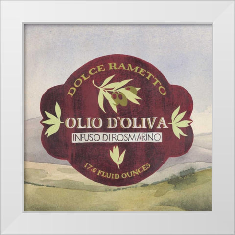 Olive Oil Labels II White Modern Wood Framed Art Print by Popp, Grace