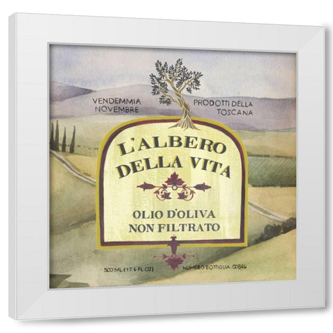 Olive Oil Labels IV White Modern Wood Framed Art Print by Popp, Grace