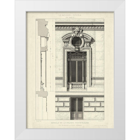 Custom Motifs Historiques II White Modern Wood Framed Art Print by Unknown