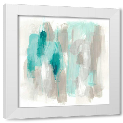 Coastal Fog I White Modern Wood Framed Art Print by Vess, June Erica