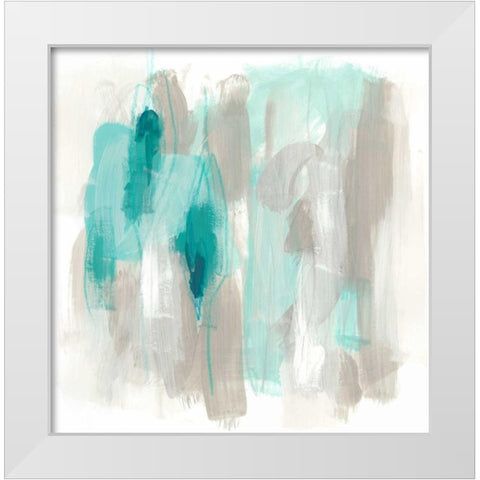 Coastal Fog I White Modern Wood Framed Art Print by Vess, June Erica