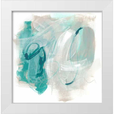 Coastal Fog IV White Modern Wood Framed Art Print by Vess, June Erica
