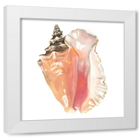 Seashore Souvenirs I White Modern Wood Framed Art Print by McCavitt, Naomi