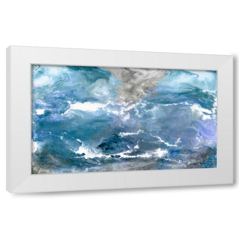 Glacial View White Modern Wood Framed Art Print by Ilosky, Pam