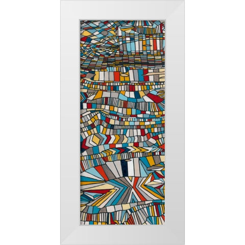 Primary Grain II White Modern Wood Framed Art Print by Galapon, Nikki