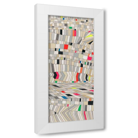 Hifi Grain I White Modern Wood Framed Art Print by Galapon, Nikki
