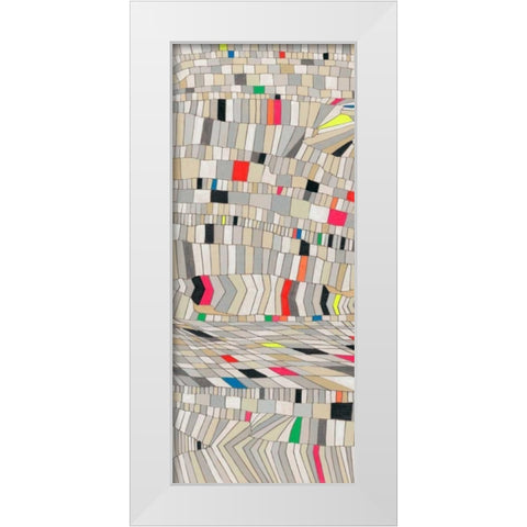 Hifi Grain I White Modern Wood Framed Art Print by Galapon, Nikki