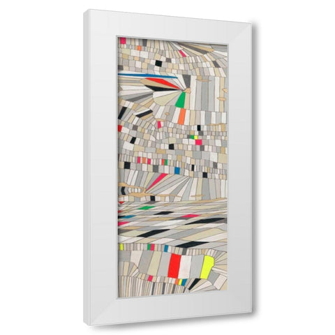 Hifi Grain II White Modern Wood Framed Art Print by Galapon, Nikki