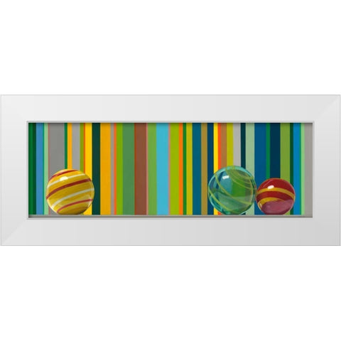 The Four Seasons - Spring White Modern Wood Framed Art Print by Cholakian, Kevork