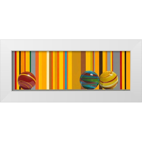 The Four Seasons - Summer White Modern Wood Framed Art Print by Cholakian, Kevork