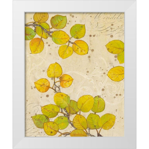 Turning I White Modern Wood Framed Art Print by OToole, Tim