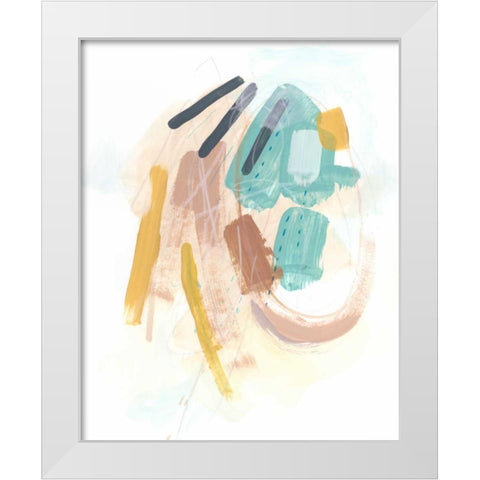 Division and Direction II White Modern Wood Framed Art Print by Vess, June Erica