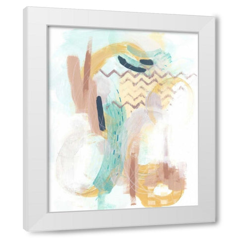 Division and Direction III White Modern Wood Framed Art Print by Vess, June Erica
