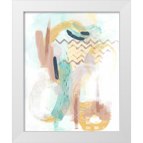 Division and Direction III White Modern Wood Framed Art Print by Vess, June Erica