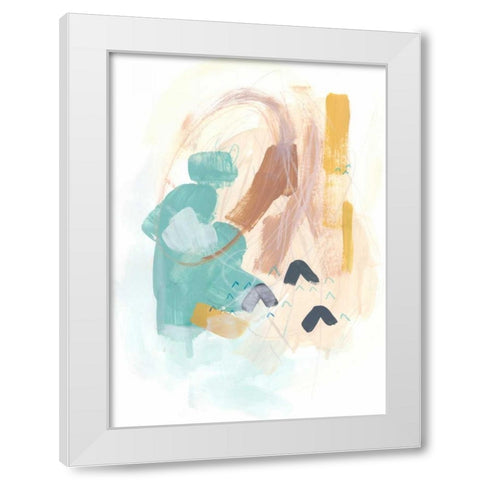 Division and Direction IV White Modern Wood Framed Art Print by Vess, June Erica
