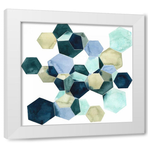 Crystallize I White Modern Wood Framed Art Print by Popp, Grace
