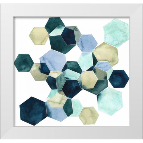 Crystallize I White Modern Wood Framed Art Print by Popp, Grace