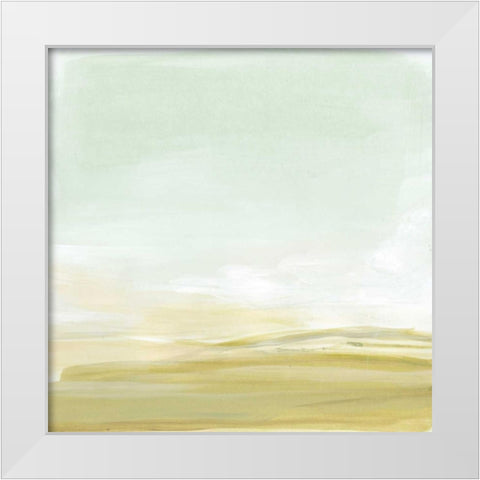 Intangible Horizon I White Modern Wood Framed Art Print by Vess, June Erica
