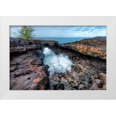 Arch Rock I White Modern Wood Framed Art Print by Head, Danny