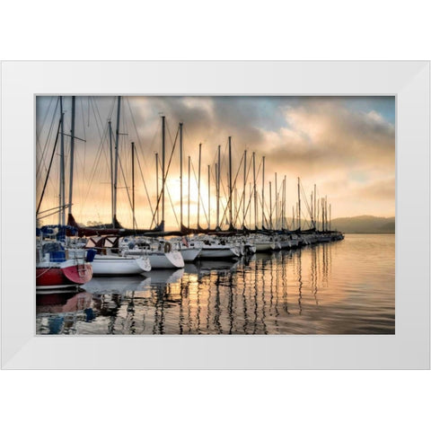 Take me Away White Modern Wood Framed Art Print by Head, Danny