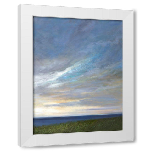 Coastal Clouds Diptych II White Modern Wood Framed Art Print by Finch, Sheila