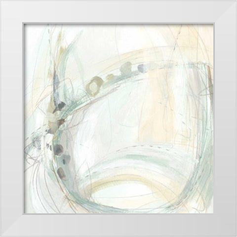 Conjecture II White Modern Wood Framed Art Print by Vess, June Erica