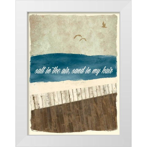 Boardwalk Reverie I White Modern Wood Framed Art Print by Damon, Chris