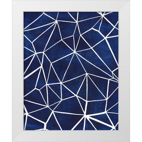 Indigo Pattern III White Modern Wood Framed Art Print by Popp, Grace