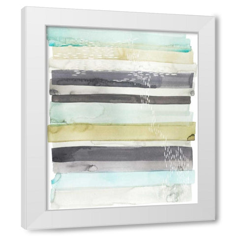 Wavelet I White Modern Wood Framed Art Print by Popp, Grace