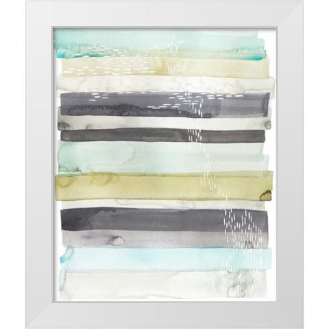 Wavelet I White Modern Wood Framed Art Print by Popp, Grace
