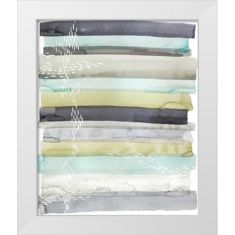 Wavelet II White Modern Wood Framed Art Print by Popp, Grace