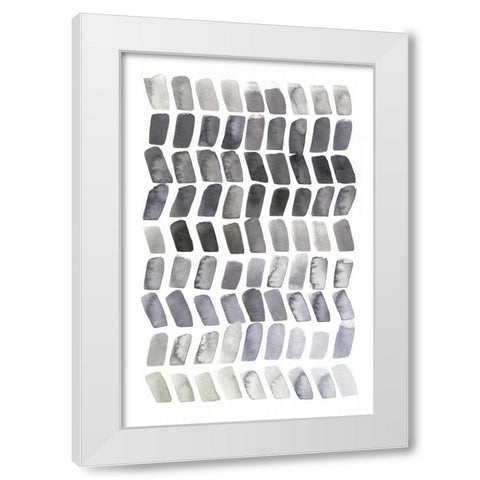 Watercolor Chevron II White Modern Wood Framed Art Print by Popp, Grace