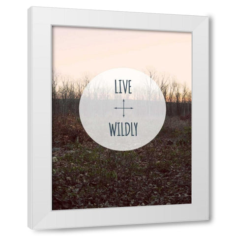 Centered Sentiment I White Modern Wood Framed Art Print by Fagalde, Jarman