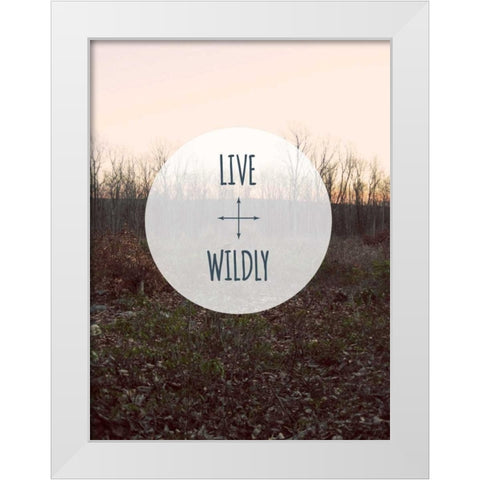 Centered Sentiment I White Modern Wood Framed Art Print by Fagalde, Jarman