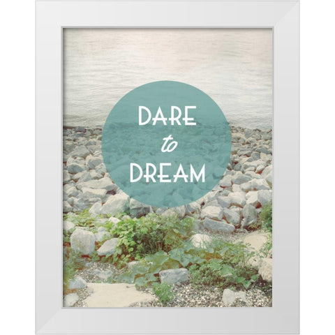 Centered Sentiment II White Modern Wood Framed Art Print by Fagalde, Jarman