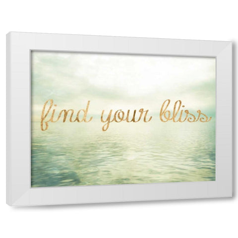 Water Bliss I White Modern Wood Framed Art Print by Quintero, Sonja