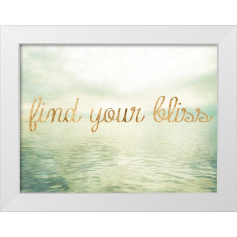 Water Bliss I White Modern Wood Framed Art Print by Quintero, Sonja