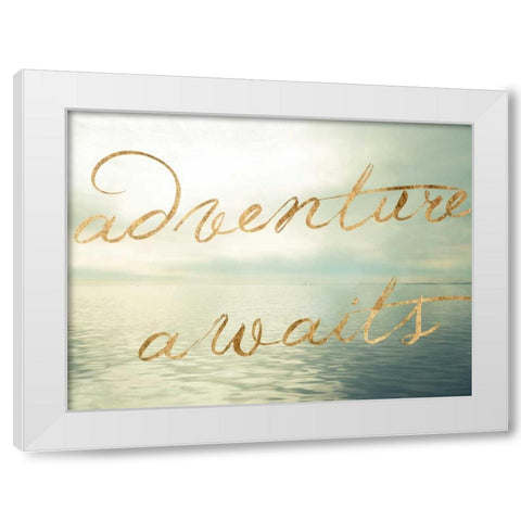 Water Bliss II White Modern Wood Framed Art Print by Quintero, Sonja