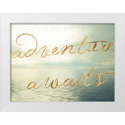 Water Bliss II White Modern Wood Framed Art Print by Quintero, Sonja