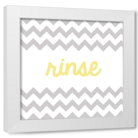Rinse White Modern Wood Framed Art Print by Hambly, Anna